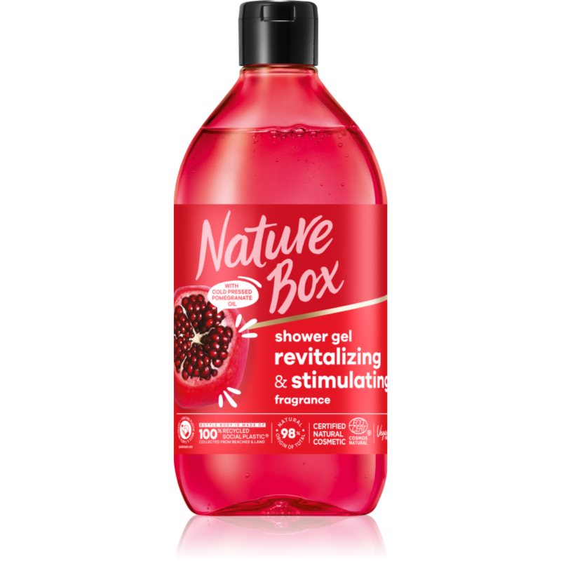 Nature Box Pomegranate зареждащ с енергия душ гел 385 мл.