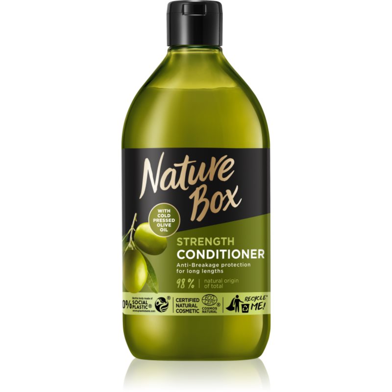 Nature Box Olive Oil ochranný kondicionér proti lámavosti vlasů 385 ml