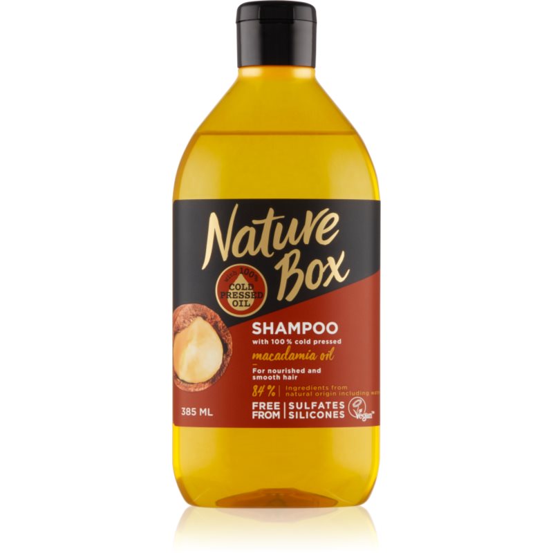 Nature Box Macadamia Oil подхранващ шампоан 385 мл.