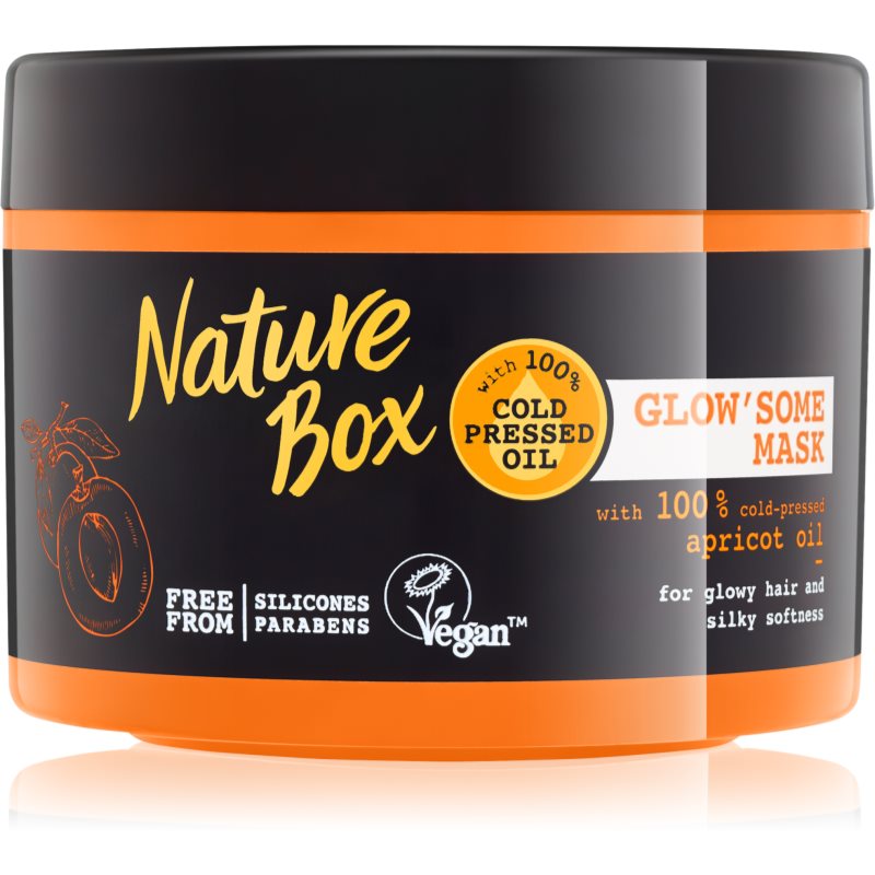 Hair nature отзывы. Маска для волос nature Box. Маски для волос натура бокс. Оранжевая коробка маска для волос.