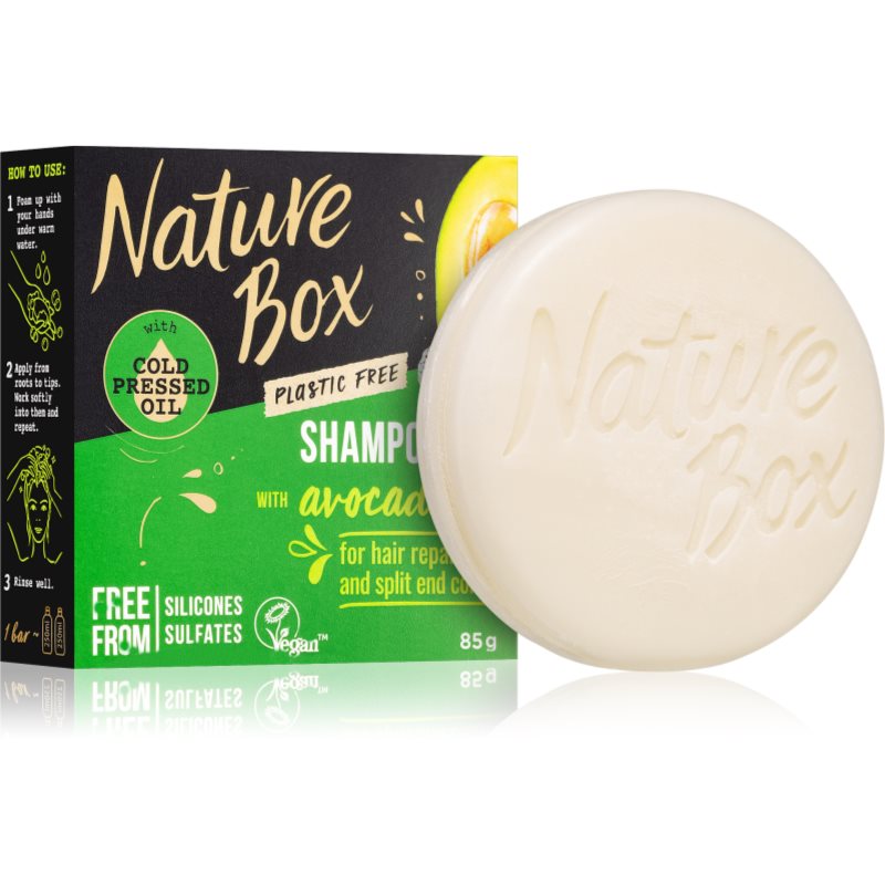 Nature Box Shampoo Bar Avocado Oil tuhý šampon 85 g