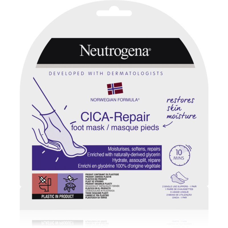 Neutrogena Norwegian Formula® CICA Repair хидратираща маска за крака