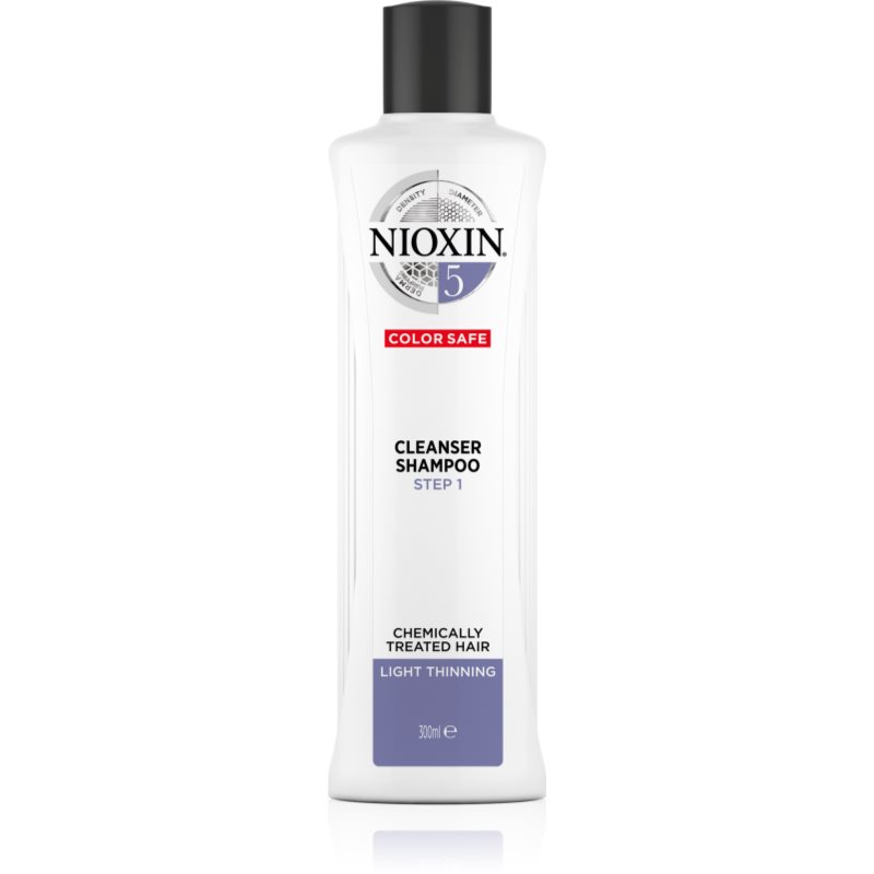 Nioxin System 5 Color Safe Cleanser Shampoo čisticí šampon pro barvené řídnoucí vlasy 300 ml