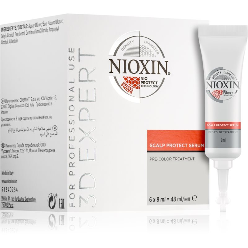 Nioxin 3D Experct Care серум без отмиване за защита на кожата 6x8 мл.