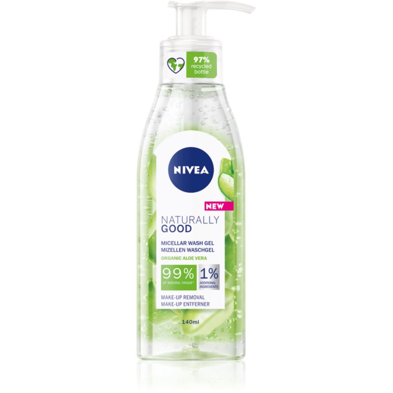 Nivea Naturally Good čisticí micelární gel 140