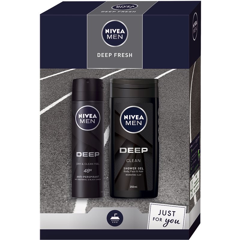 Nivea Men Deep dárková sada (na tělo)