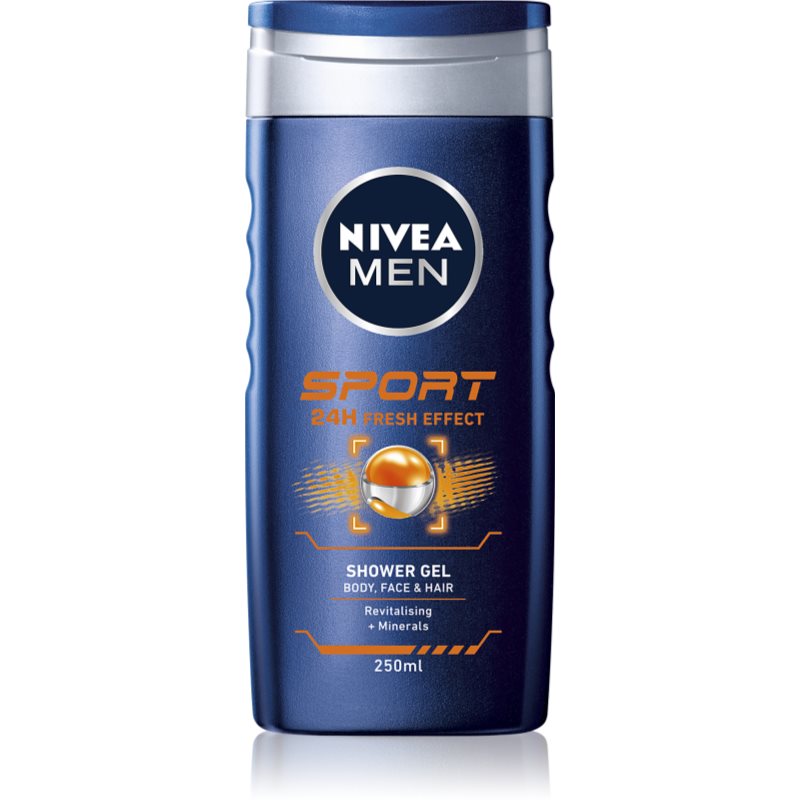 Nivea Men Sport душ гел  за лице, тяло и коса 250 мл.