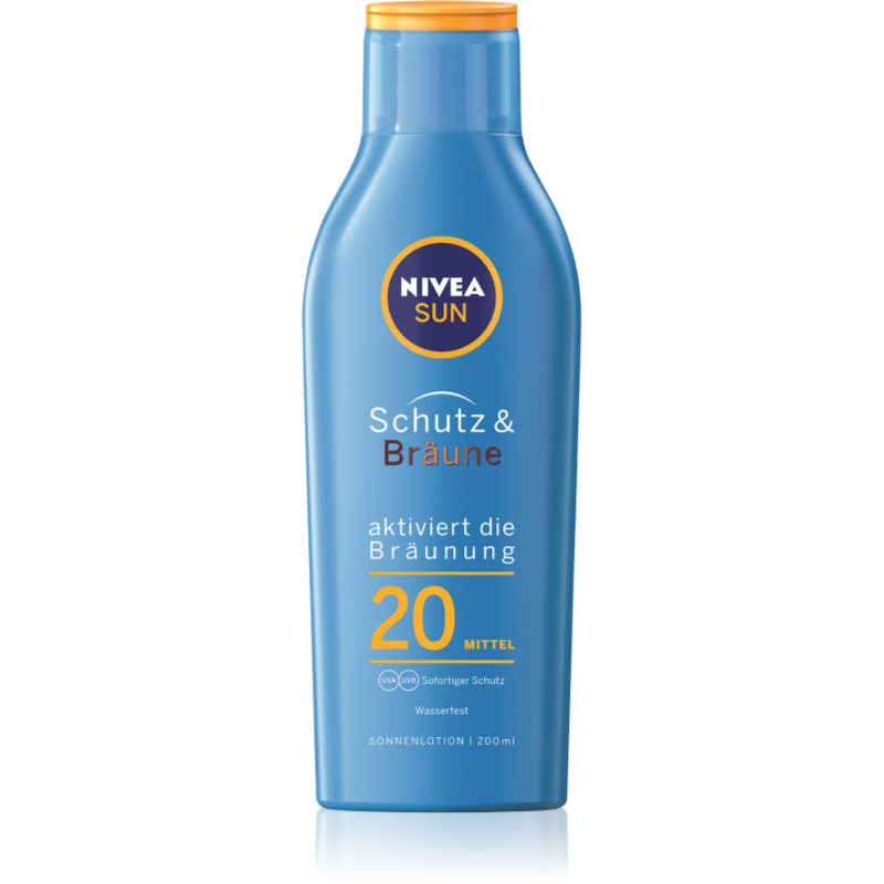 Nivea Sun Protect & Bronze intenzivní mléko na opalování SPF 20 200 ml