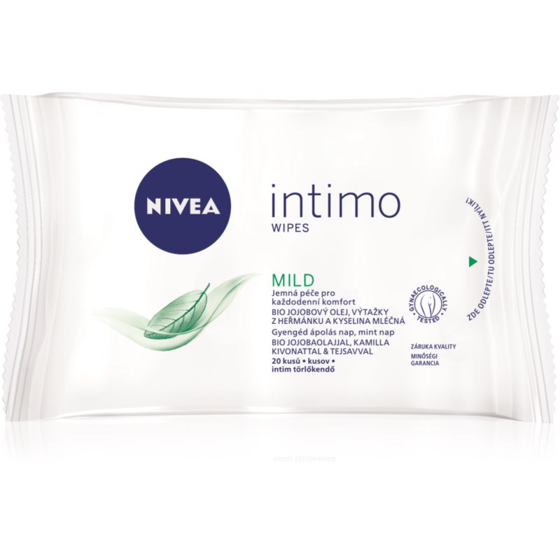 Nivea Intimo Mild кърпички за интимна хигиена 20 бр.