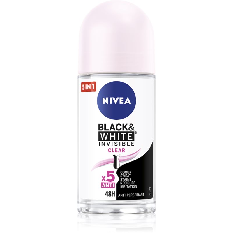 Nivea Invisible Black & White Clear рол- он против изпотяване 50 мл.