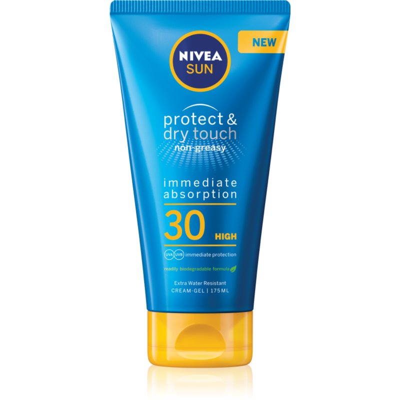 Nivea Sun Protect & Dry Touch gelový krém na opalování SPF 30 175 ml