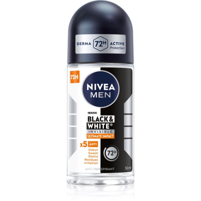 Nivea Men Invisible Black & White antiperspirant roll-on 50 ml