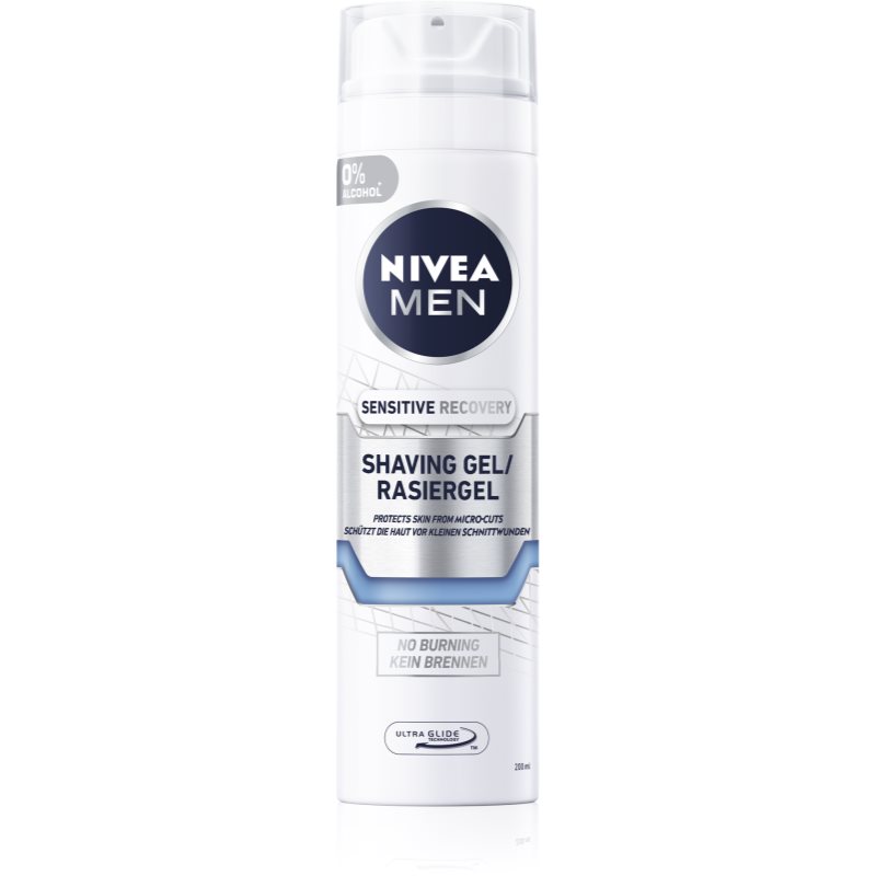 Nivea Men Sensitive гел за бръснене  за чувствителна кожа на лицето и околоочен контур 200 мл.