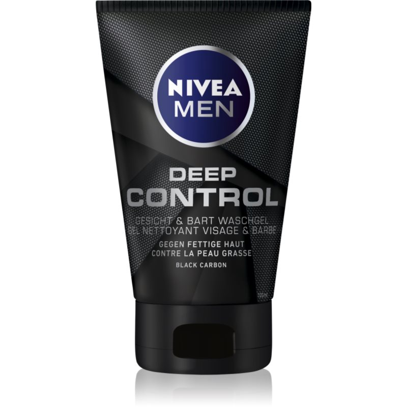 Nivea Men Deep почистващ гел за зоната на лицето и брадата 100 мл.