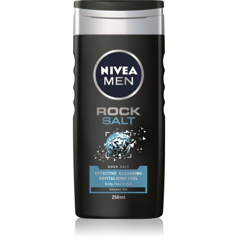 Nivea Men Rock Salt душ-гел за лице, тяло и коса 250 мл.