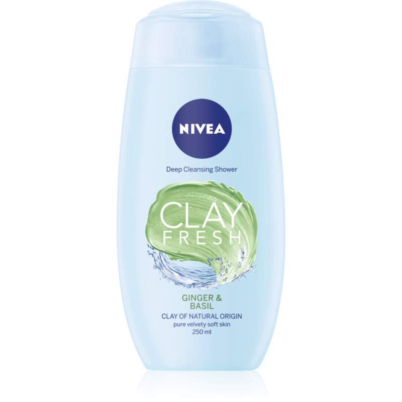 Nivea Clay Fresh Ginger & Basil душ гел  с глина 250 мл.