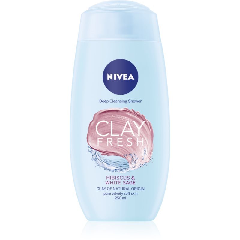 Nivea Clay Fresh Hibiscus & White Sage душ гел  с глина 250 мл.