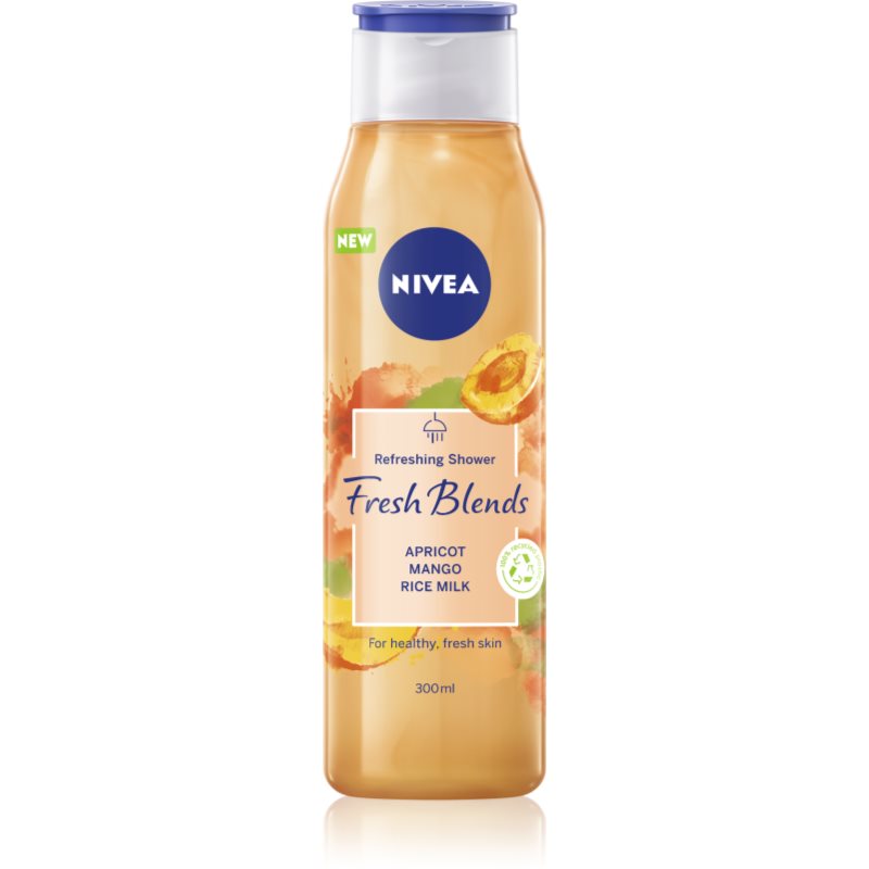 Nivea Fresh Blends Apricot & Mango & Rice Milk osvěžující sprchový gel 300 ml