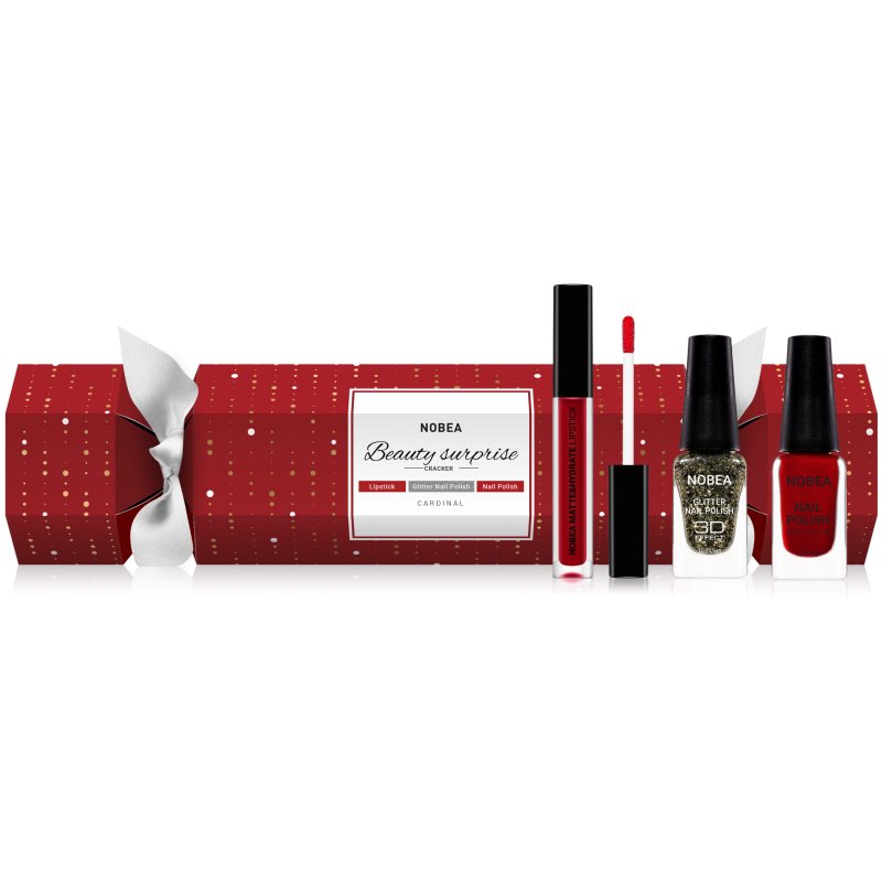 NOBEA Beauty Surprise Christmas Cracker Red козметичен комплект за жени