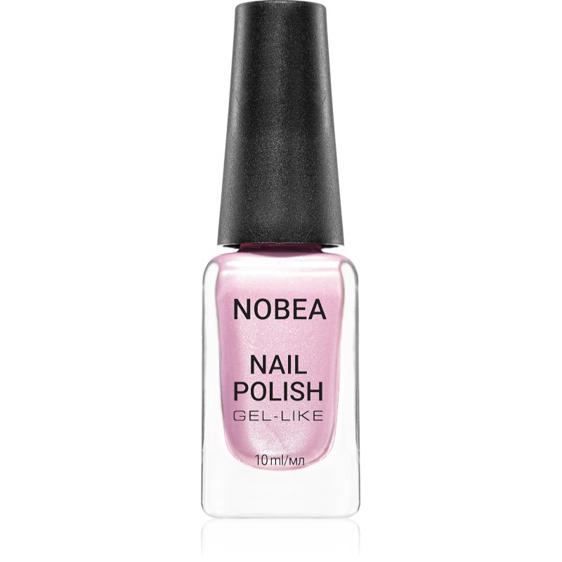 NOBEA Festive lac de unghii cu efect de gel culoare Shiny Pink 10 ml