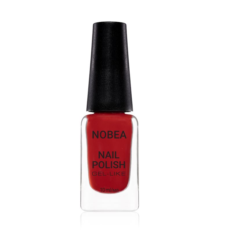 NOBEA Festive lac de unghii cu efect de gel culoare Cardinal 10 ml