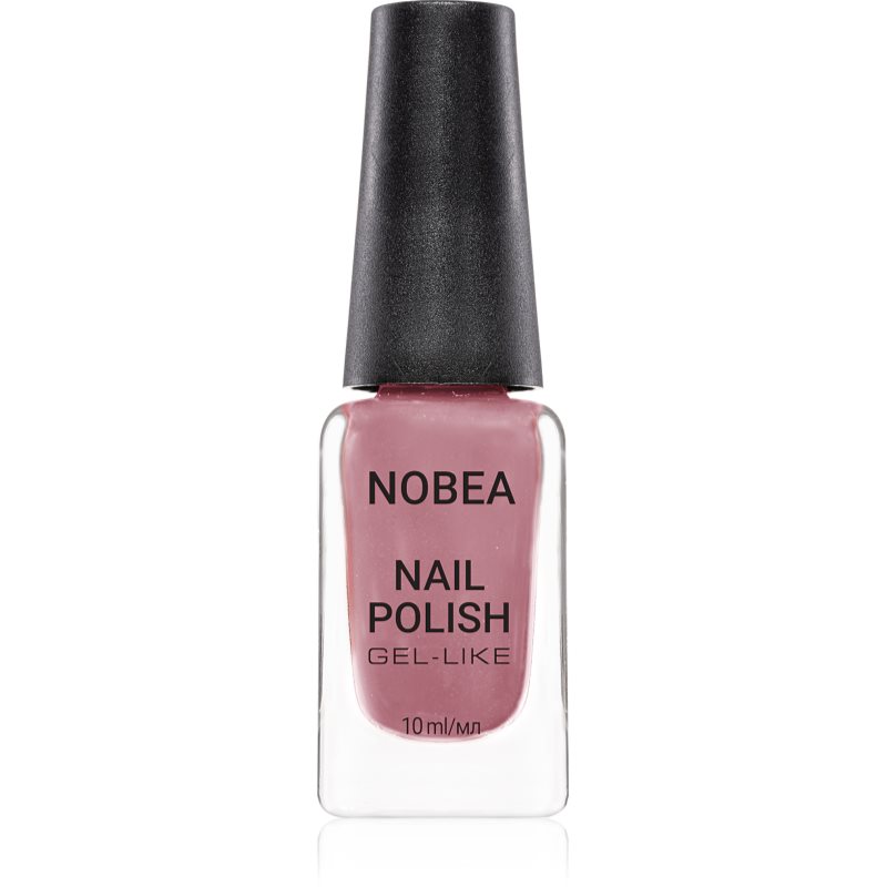 NOBEA Festive лак за нокти с гел ефект цвят Nude Mauve 10 мл.