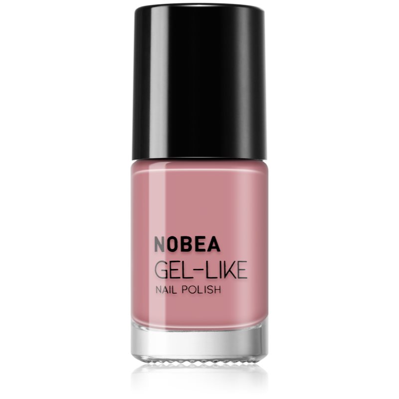 NOBEA Day-to-Day лак за нокти с гел ефект цвят Timid Pink #N04 6 мл.