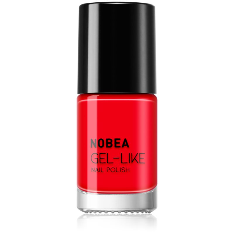 NOBEA Day-to-Day лак за нокти с гел ефект цвят Ladybug Red #N08 6 мл.