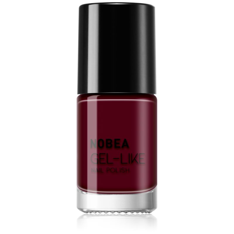 NOBEA Day-to-Day лак за нокти с гел ефект цвят Dark Cherry #N09 6 мл.