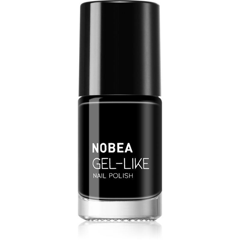 NOBEA Day-to-Day körömlakk géles hatással I. árnyalat Black Sapphire #N22 6 ml