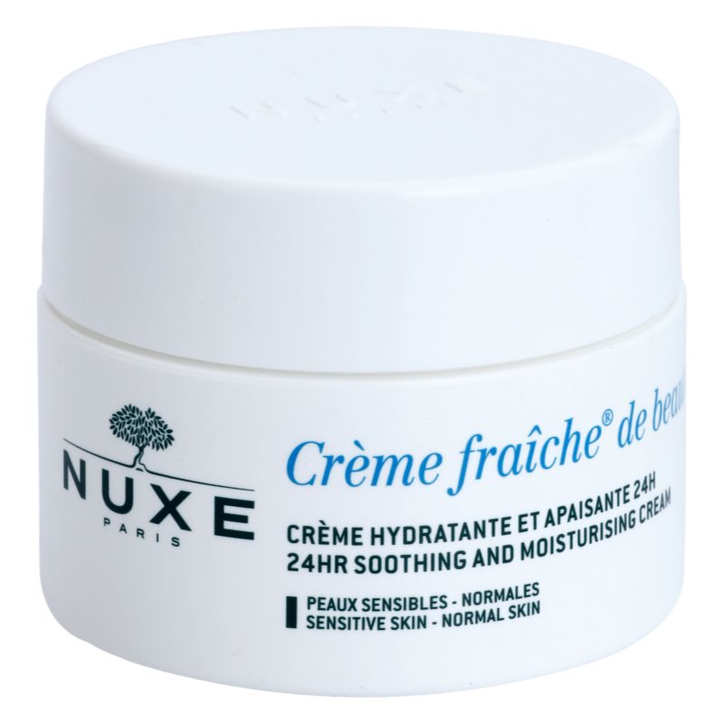 

Nuxe Crème Fraîche de Beauté заспокоюючий та зволожуючий крем для нормальної шкіри зі схильністю до подразнення