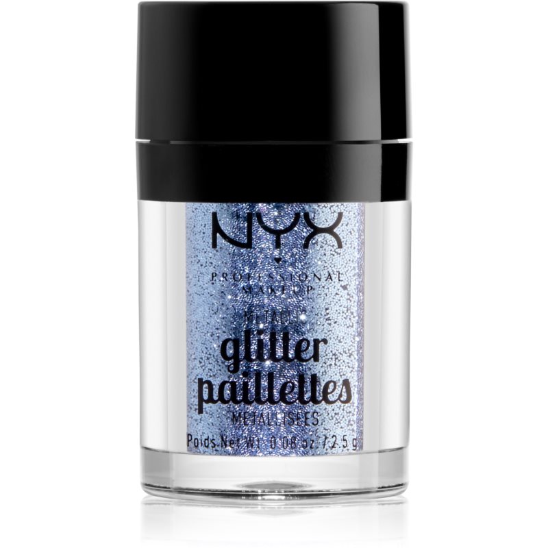 NYX Professional Makeup Glitter Goals metalické třpytky na obličej a tělo odstín 02 Darkside 2,5 g