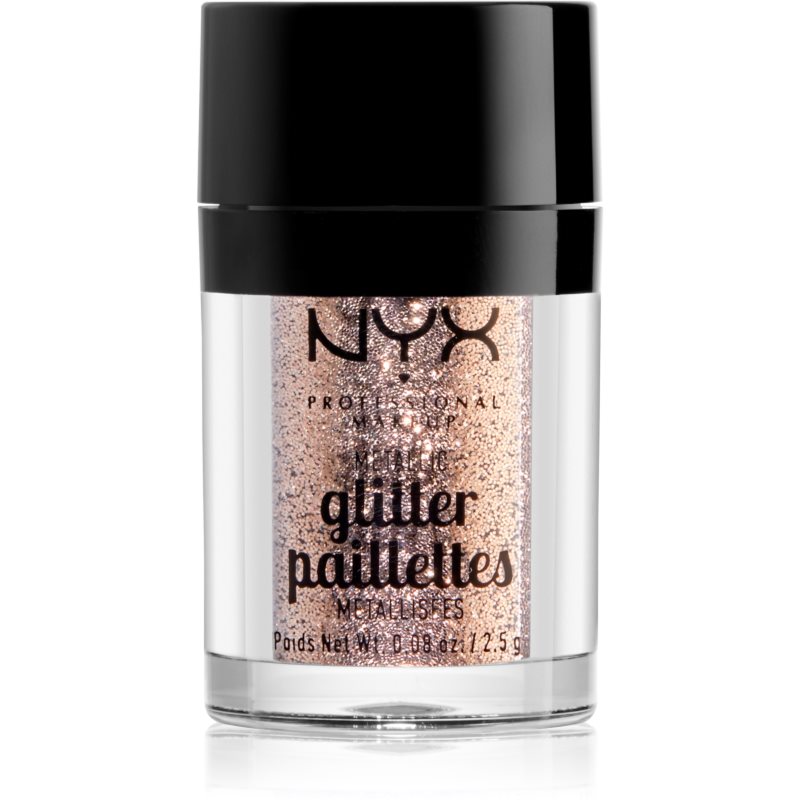 NYX Professional Makeup Glitter Goals металически брокат за лице и тяло цвят 04 Goldstone 2,5 гр.