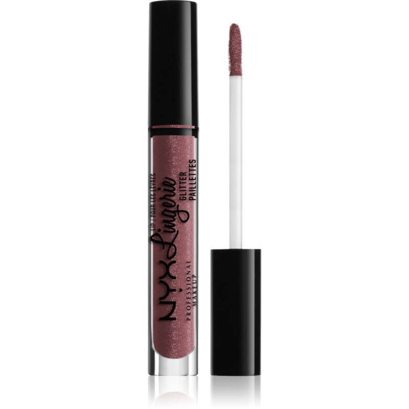 NYX Professional Makeup Lip Lingerie Glitter гланц за устни с брокат цвят 07 Honeymoon 3,4 мл.