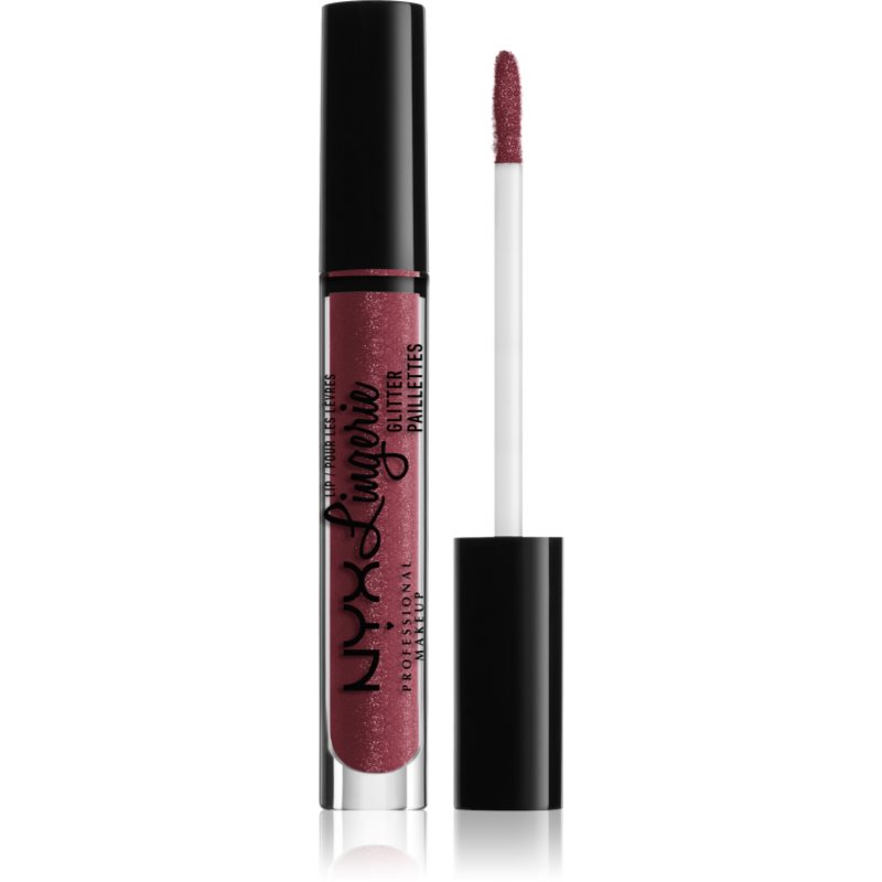 NYX Professional Makeup Lip Lingerie Glitter гланц за устни с брокат цвят 08 Euro Trash 3,4 мл.