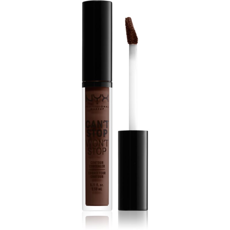 NYX Professional Makeup Can't Stop Won't Stop течен коректор цвят 24 Deep Espresso 3,5 мл.