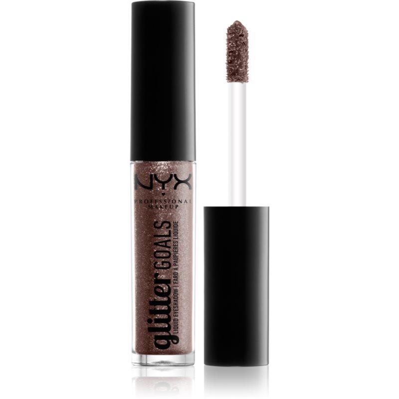 NYX Professional Makeup Glitter Goals течни очни сенки с брокат цвят 03 Multiverse 3,4 гр.