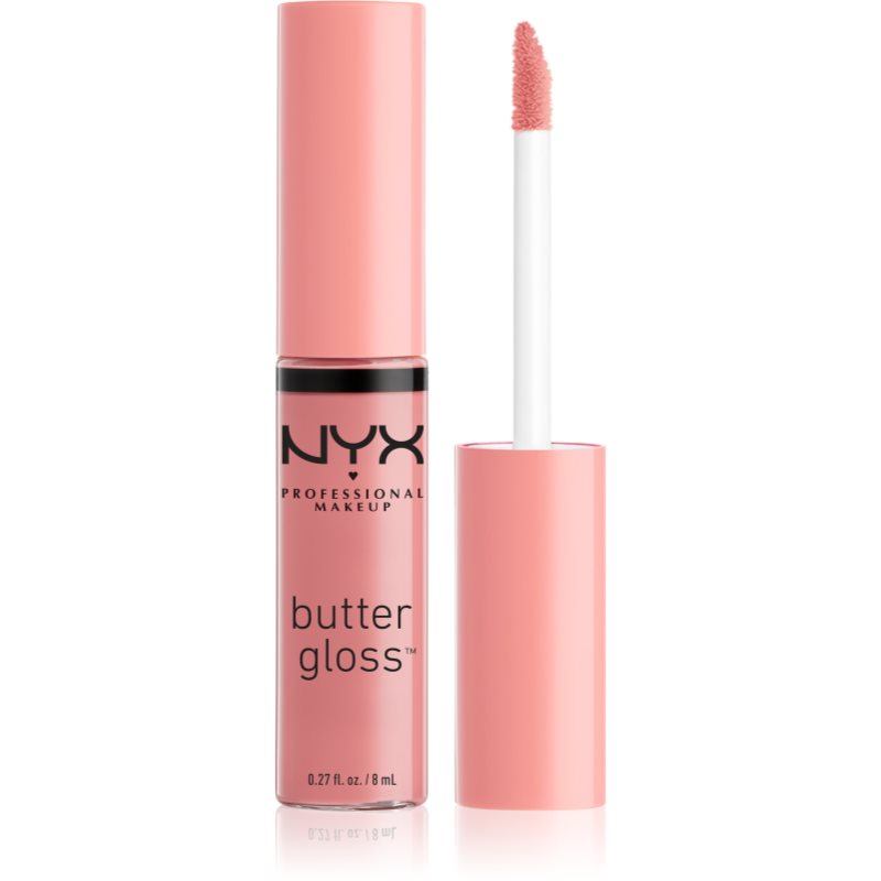 NYX Professional Makeup Butter Gloss блясък за устни цвят 08 Créme Brulee 8 мл.