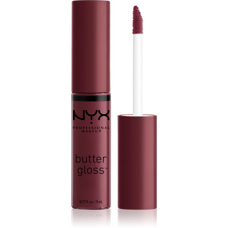 NYX Professional Makeup Butter Gloss блясък за устни цвят 22 Devil's Food Cake 8 мл.