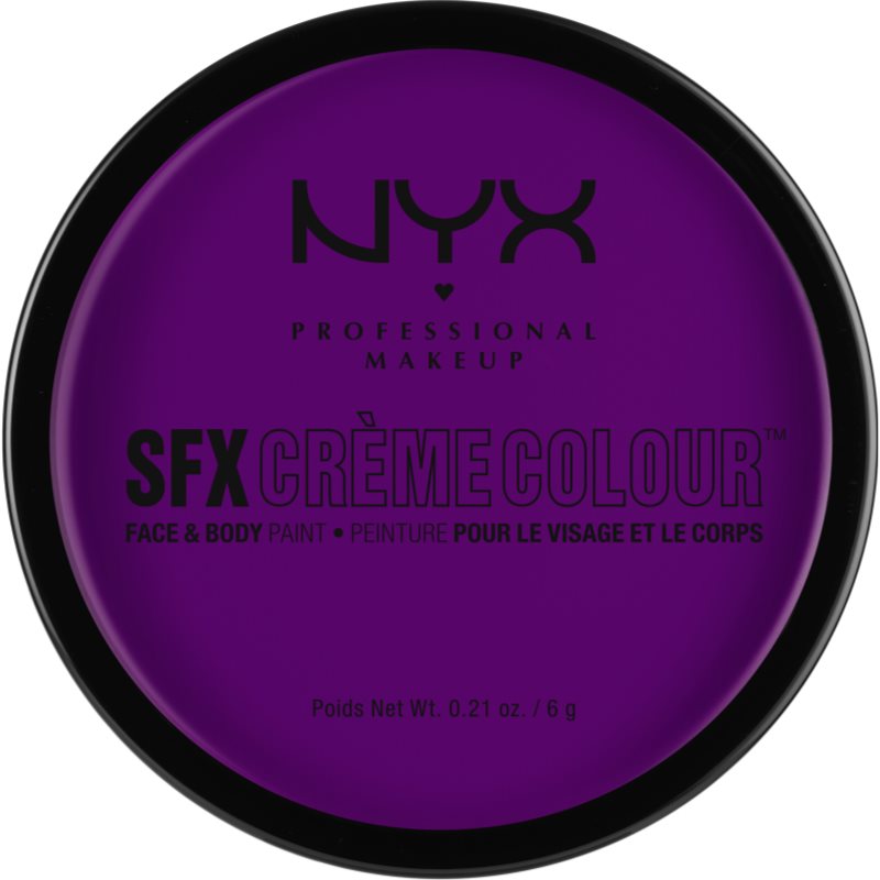 NYX Professional Makeup SFX Creme Colour™ make-up na obličej a tělo odstín 06 Purple 6 g