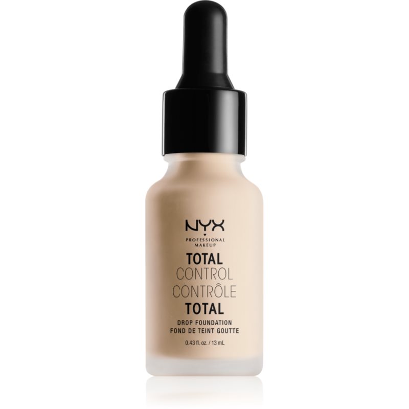 NYX Professional Makeup Total Control Drop Foundation фон дьо тен цвят 02 Alabaster 13 мл.