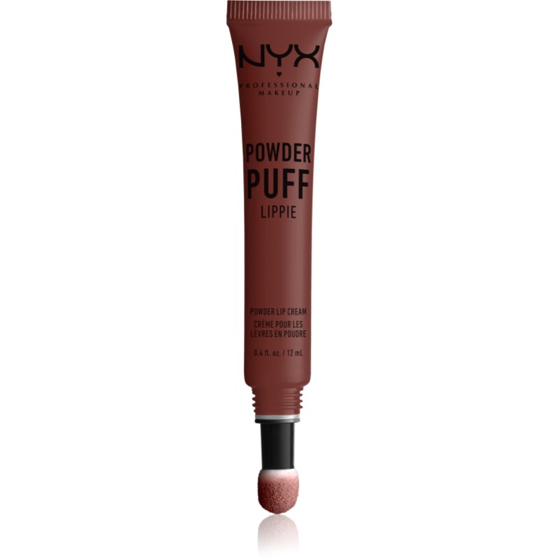 NYX Professional Makeup Powder Puff Lippie червило с апликатор гъбичка цвят 01 Cool Intentions 12 мл.