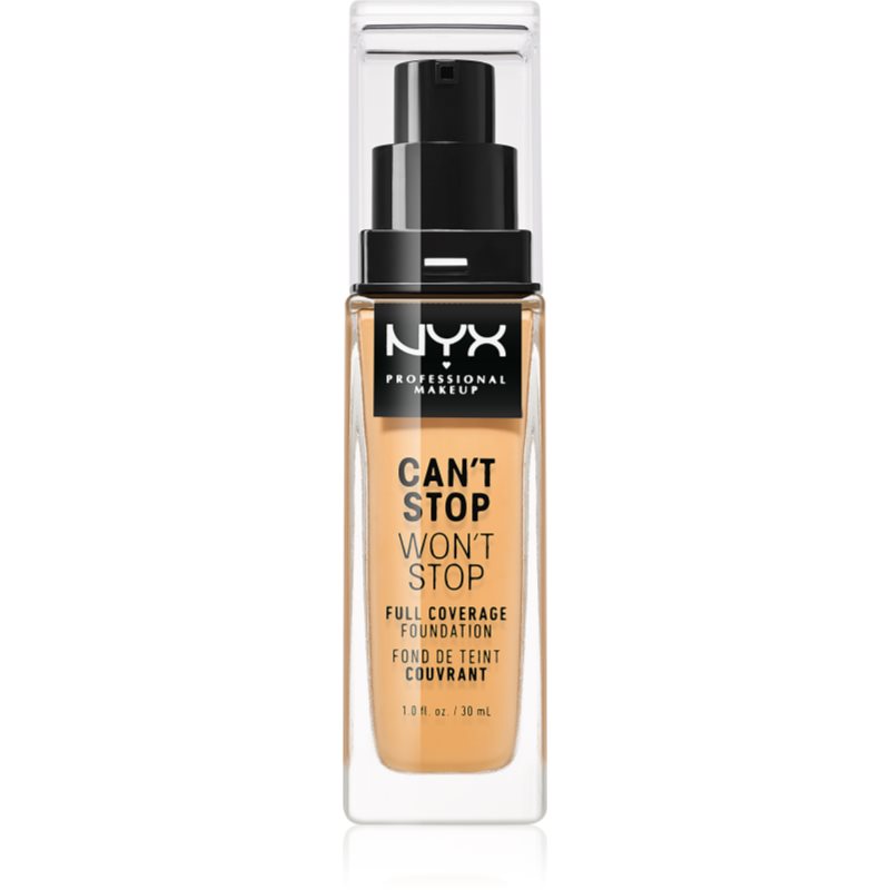 NYX Professional Makeup Can't Stop Won't Stop високо покривен фон дьо тен цвят 12 Classic Tan 30 мл.