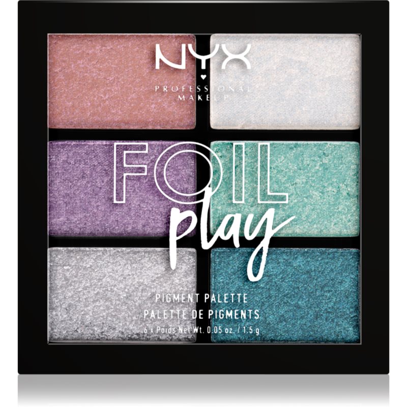 NYX Professional Makeup Foil Play палитра от сенки за очи цвят 02 Limit Love 6 x 1,5 гр.