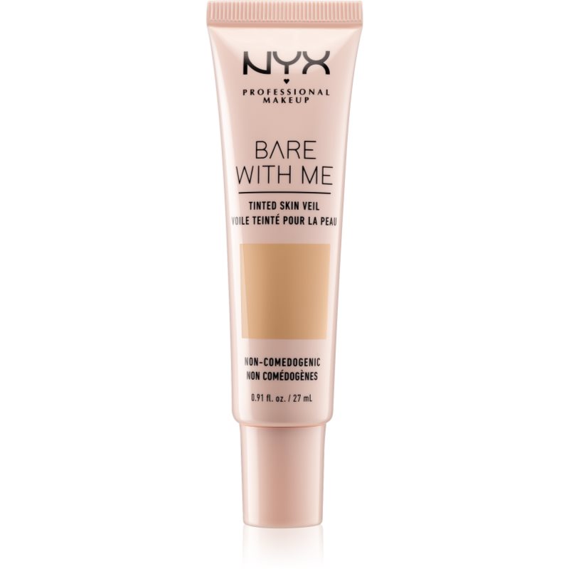 NYX Professional Makeup Bare With Me Tinted Skin Veil лек фон дьо тен цвят 04 True Beige Buff 27 мл.