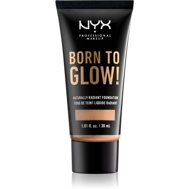 NYX Professional Makeup Born To Glow течен озаряващ фон дьо тен цвят 07 Natural 30 мл.