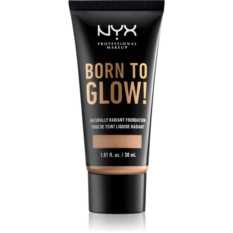 NYX Professional Makeup Born To Glow течен озаряващ фон дьо тен цвят 09 Medium Olive 30 мл.