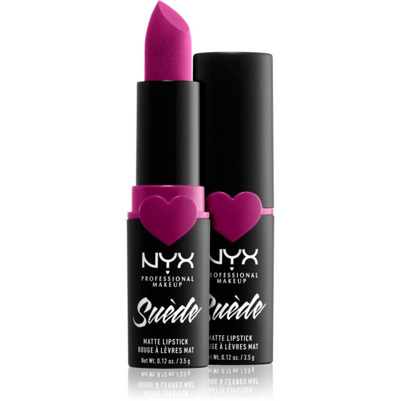 NYX Professional Makeup Suede Matte Lipstick matná rtěnka odstín 32 Copenhagen 3,5 g