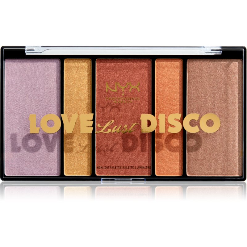 NYX Professional Makeup Love Lust Disco Highlight палитра хайлайтъри 28,4 гр.