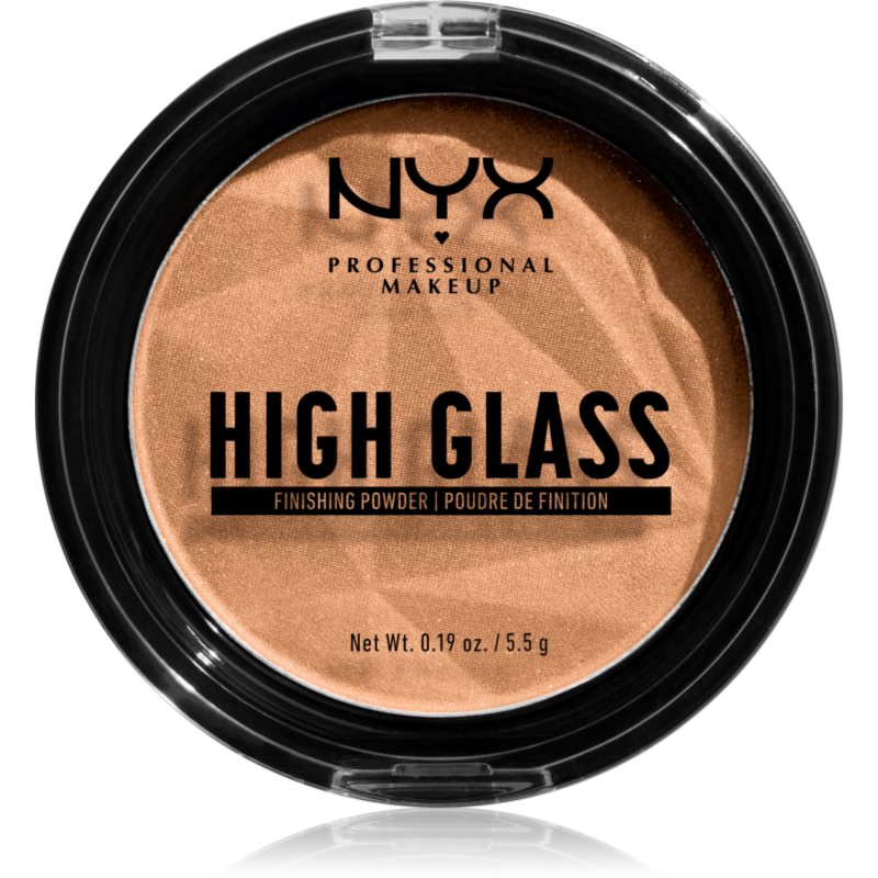 NYX Professional Makeup High Glass rozjasňující pudr odstín Medium 5,5 g